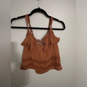 Abercrombie tie front camisole